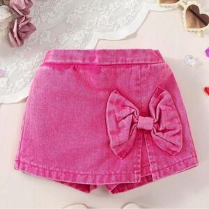 SHEIN Pink Skort with Bow